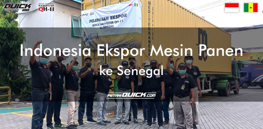 INDONESIA EKSPOR MESIN PANEN KE SENEGAL