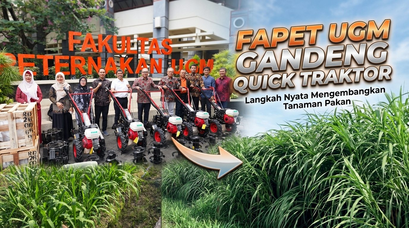 Fapet UGM dan Quick Traktor Bersinergi Kembangkan Tanaman Pakan